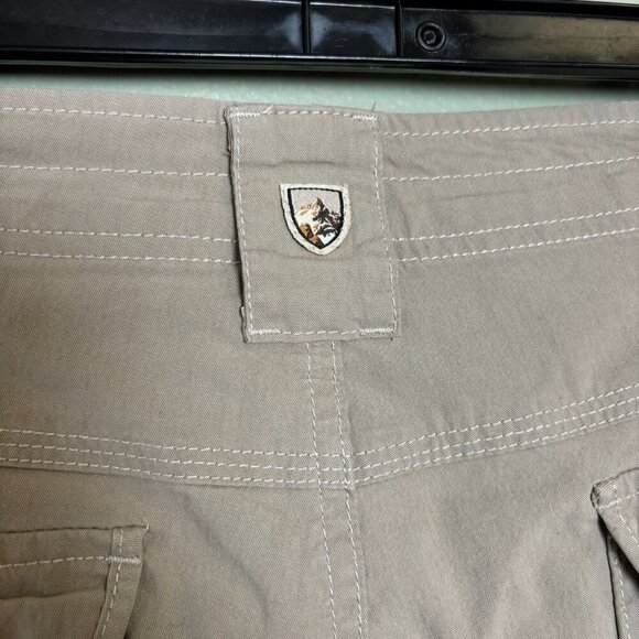 KUHL Women Splash Bermuda Cargo Shorts Sz 10 Khaki Stretch Comfort Outdoor - Picture 5 of 15